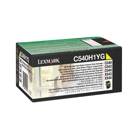 C540/C543/C544 toner yellow return 2K