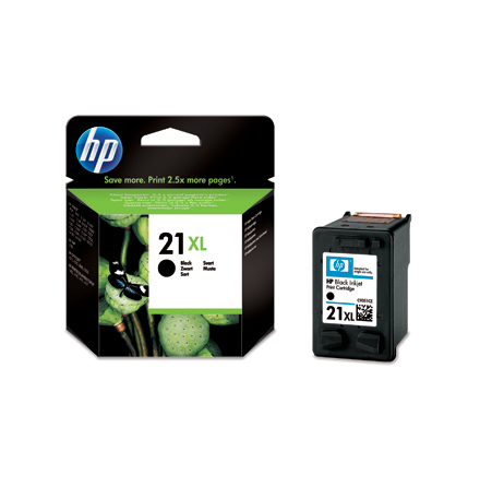 No21 XL  black ink cartridge, blistered