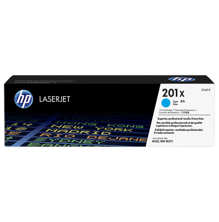 Color LaserJet 201X cyan toner