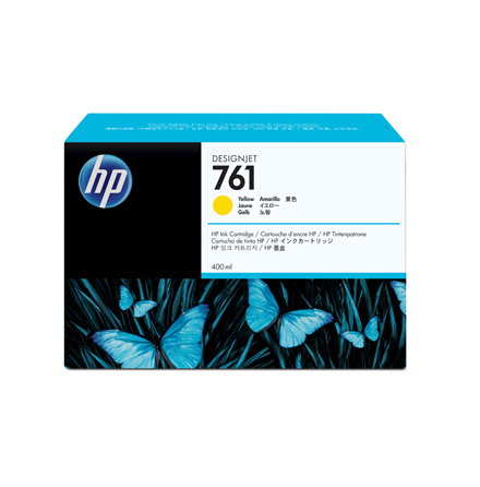 HP 761 yellow ink cartridge, 400ml
