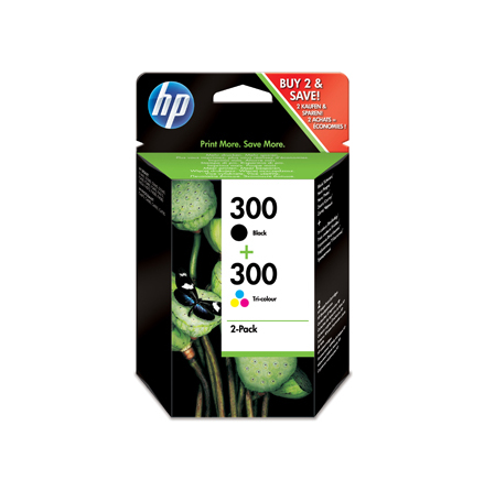 HP 300 black/color ink sampackblistered