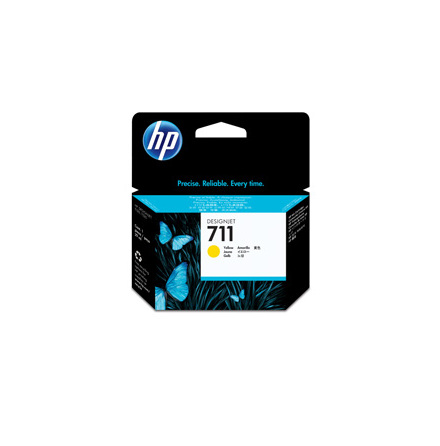 HP 711 yellow ink cartridge, 29 ml