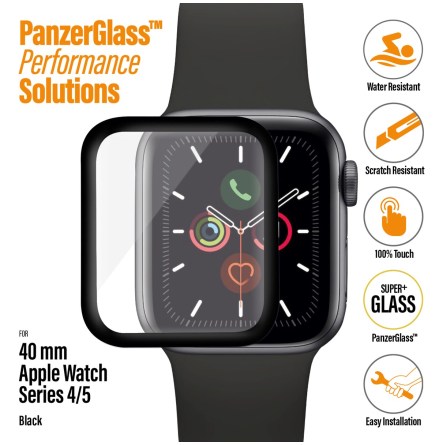 PanzerGlass Apple Watch Series 4/5, Black (40 mm)