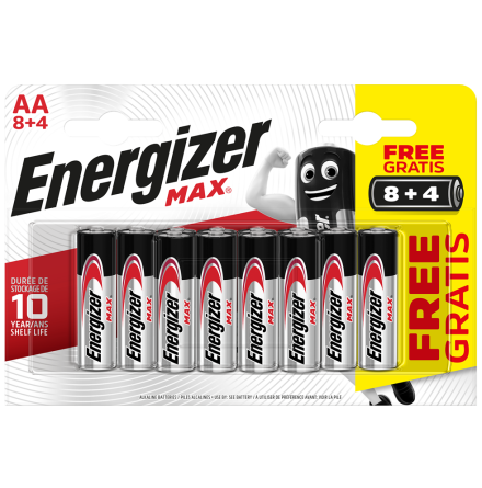 Energizer MAX AA/E91 (8+4 pack)