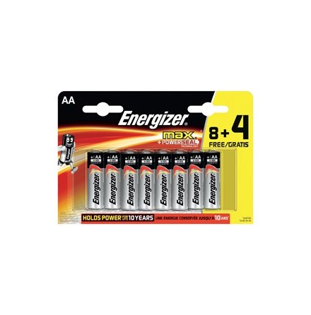 Energizer MAX AA/LR6 (8+4 pack)